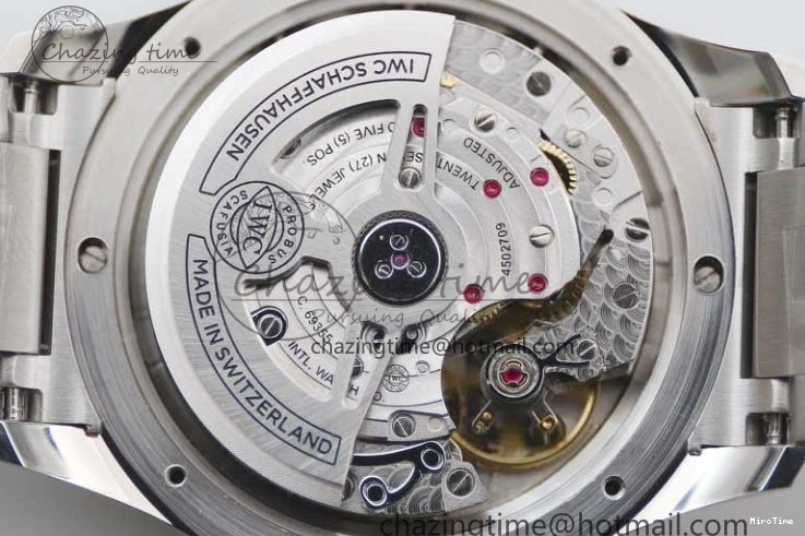 MIROTIME 0819 FastDry Portugieser Chronograph IW371615 ZF Best Edition Green Dial on SS Bracelet A7750 (Slim Movement) 7038